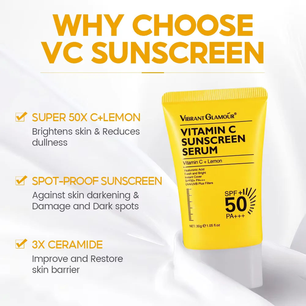 Suncare Set Retinol Series 2.0 Vitamin C Sunscreen SPF 50+ — White | KIMLUD
