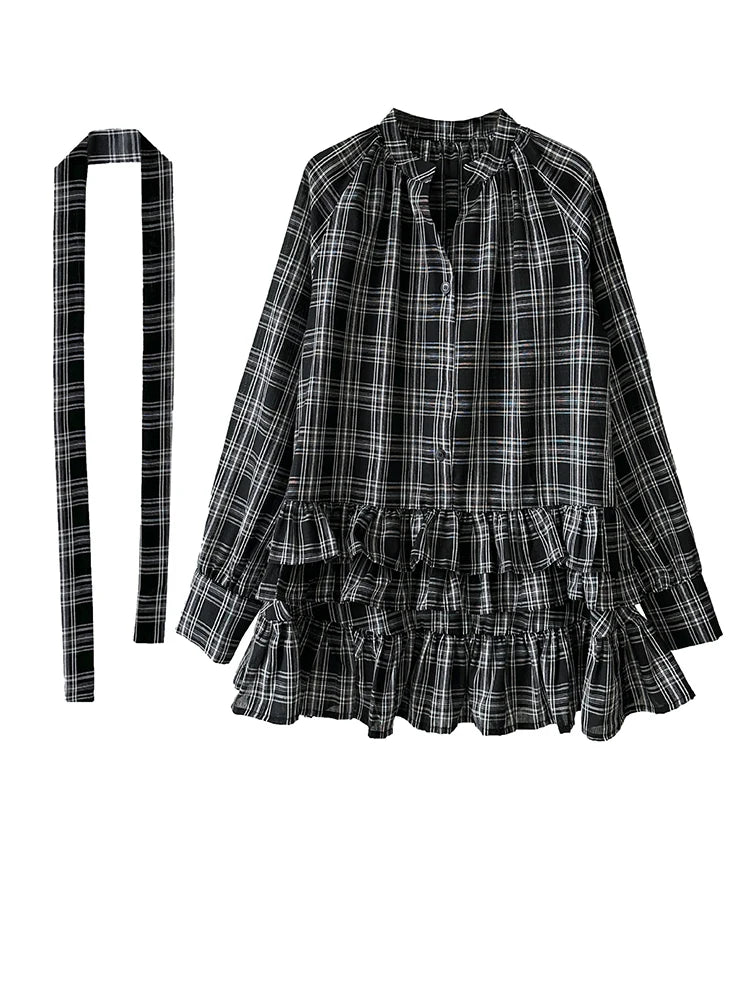Blouse – V-Neck Long Sleeve – Jersey – Black | KIMLUD