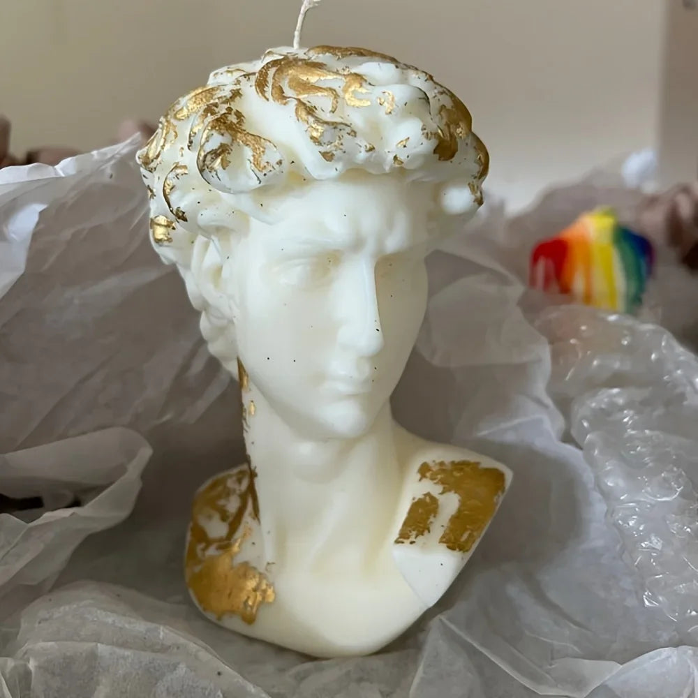 KIMLUD, David Shape Silicone Scented Candle Mold DIY 3D Portrait Resin Mould Human Body Gypsum Making Tool Craft Gifts Home Decor, KIMLUD Womens Clothes