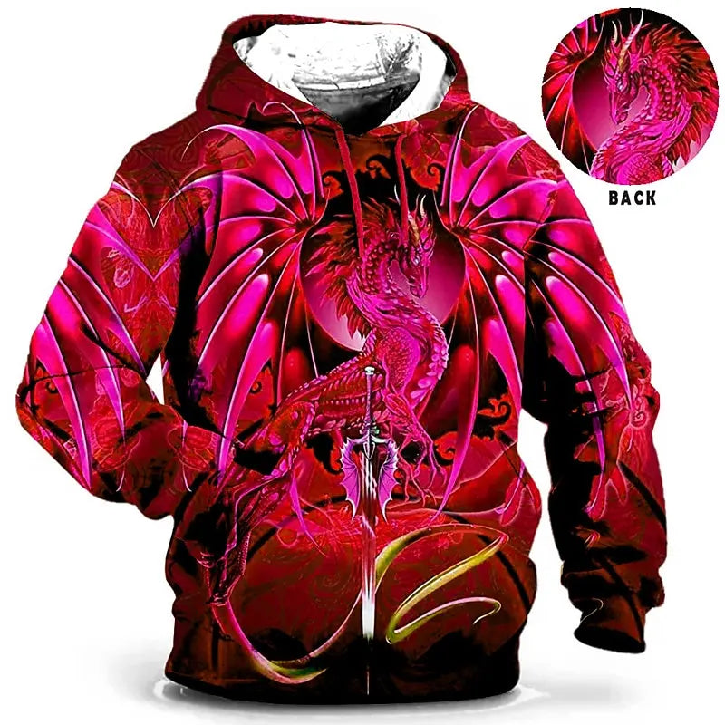 Men's Hoodie – 3D Printed – Elastane Polyester – Unknown Color | KIMLUD