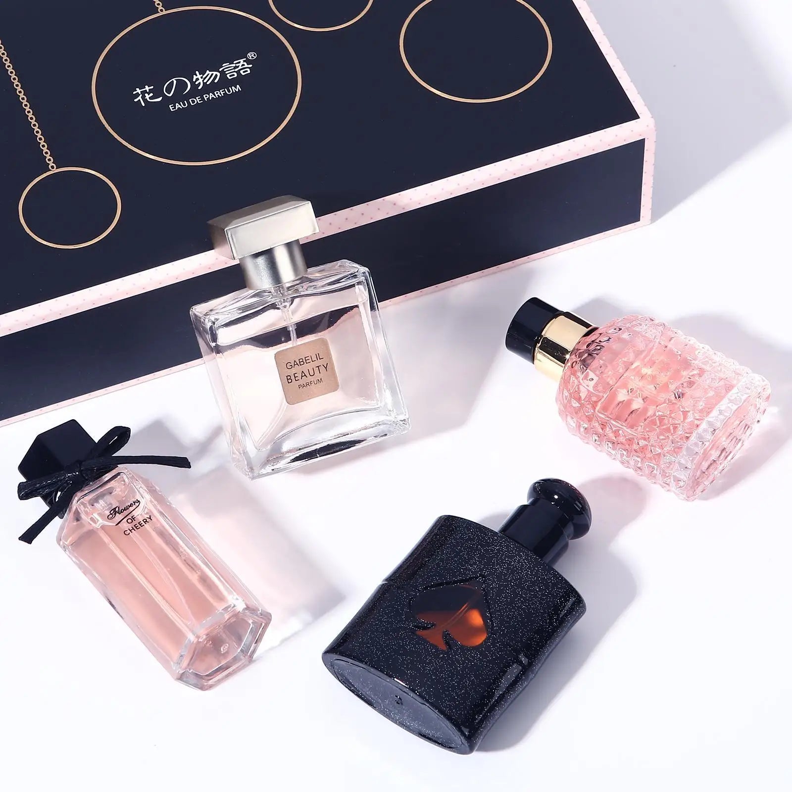 Elegant Floral Fragrance Gift Set — Clear | KIMLUD
