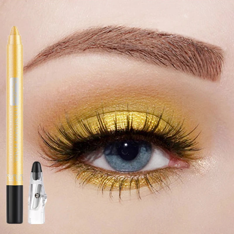 Eyeshadow Pencil – Long-Lasting Waterproof – Metallic Blue | KIMLUD