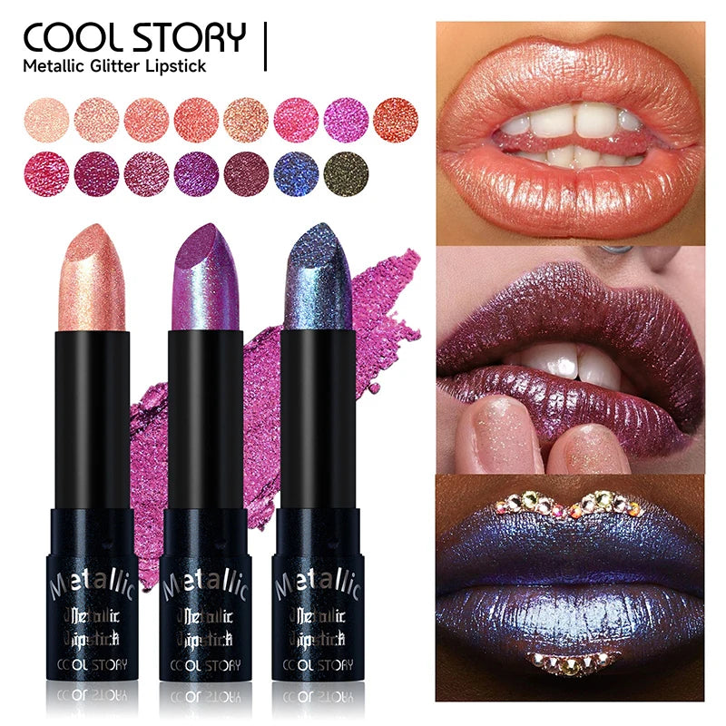 Lipstick – Waterproof Long Lasting – Metallic Purple | KIMLUD