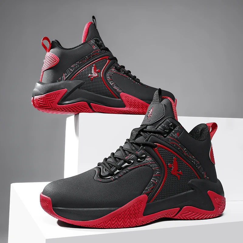 Men's Basketball Shoes Breathable Cushioning Non-Slip Wearable Runing Shoes Gym Training Athletic Basketball Sneakers for Women