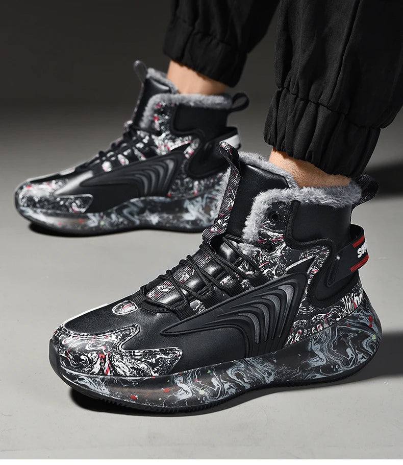 men boots 2025 New Winter Slippers Warm Men Shoes Waterproof Non-Slip Plush Sneakers Male tenis shoes Boots Men Sneakers Winter