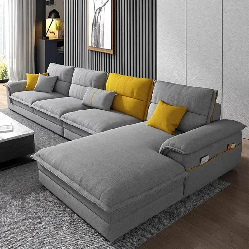 Foam Cushioned European-Style Daybed Sofa With Hidden Storage Compartments — Cream | KIMLUD