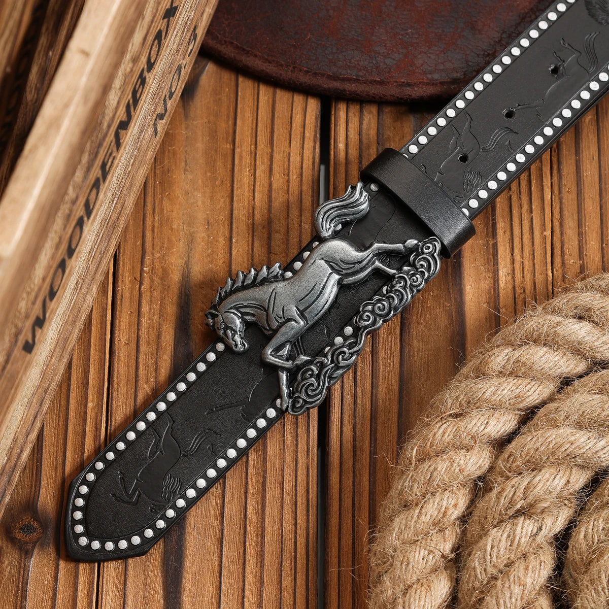 Belt – Unisex PU – Western Denim Retro Style For Daily Casual | KIMLUD