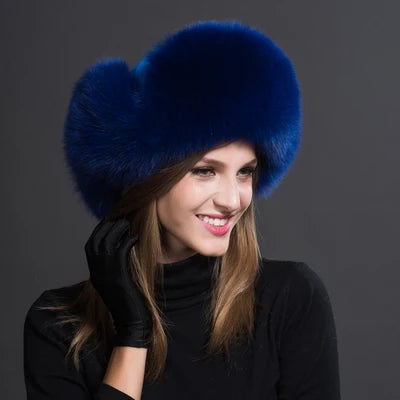 Ushanka Hat – Thick Winter Warmth – Real Fox Fur | KIMLUD