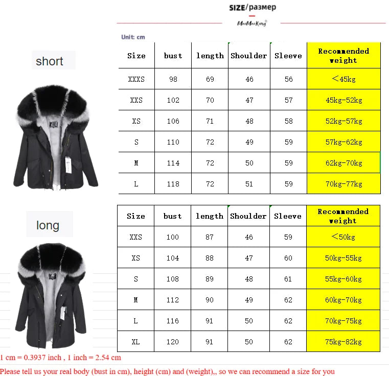 MAOMAOKONG 2025 Real Fur Coat New Fashion Fox Fur Collar Winter Women's clothing Removable Lining Thickened Jacket Short Parka