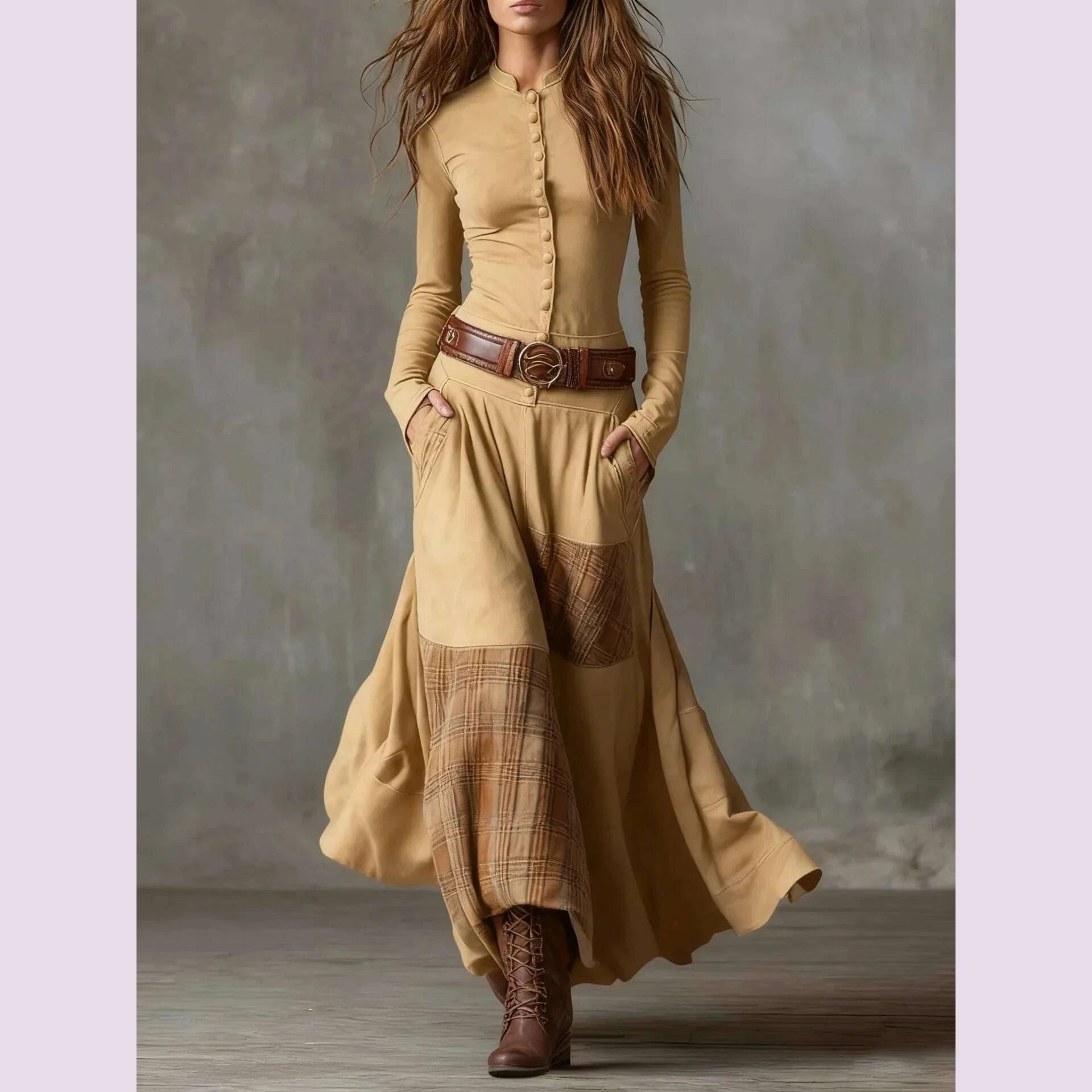 womens-autumn-fashion-new-slim-fit-flip-neck-dress-long-sleeve-retro-style-commuter-button-chic-party-long-dresskimlud-womens-fashion-34629085