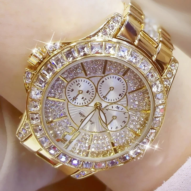 New Women Watch Quartz Diamond Luxury Watch Fashion Top Brand Wristwatch Fashion Watch Ladies Crystal Wristwatches