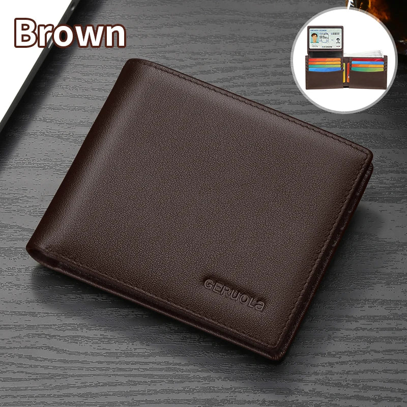 Men's Wallet – Large Capacity Ultra-Thin – Genuine Leather | KIMLUD