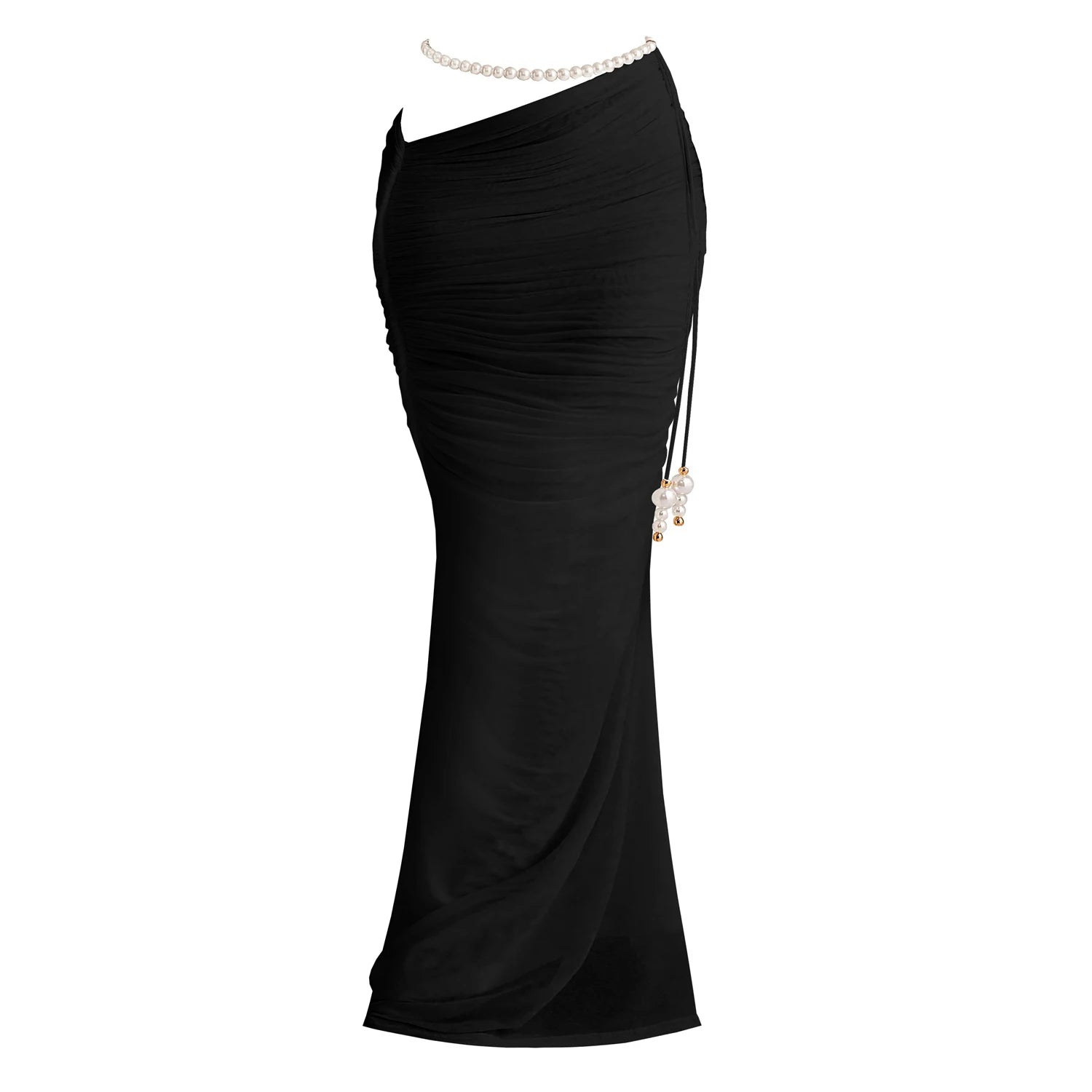 Pearl 3Pcs Bikini Set 2025 Bandeau Biquini Women Sexy Swimsuit Push Up Swimwear Female Mesh Skirt White Bathing Suit Beachwear