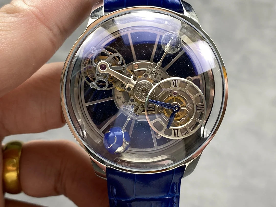 Creative Starry Sky Rotating Earth Globe Men's Automatic Mechanical Watch