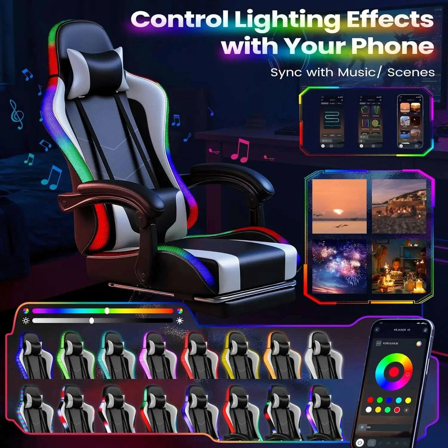 gaming-chair-video-game-chair-with-footrest-and-massage-lumbar-support-ergonomic-computer-chair-height-adjustable-customizedkimludkimlud-35574400