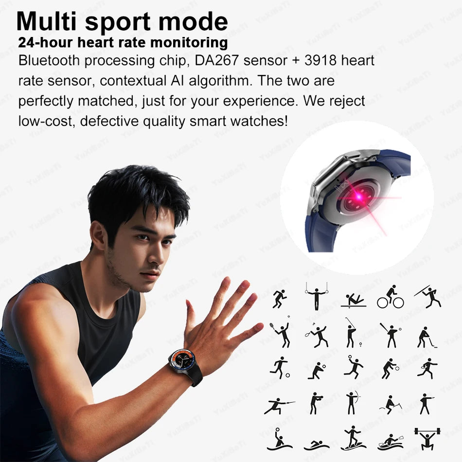 KIMLUD, 2025 New For Man DT Watch X Smart Watch Men 32GB Memory AMOLED HD Screen Bluetooth Call NFC Heart rate waterproof SmartWatch, KIMLUD Womens Clothes