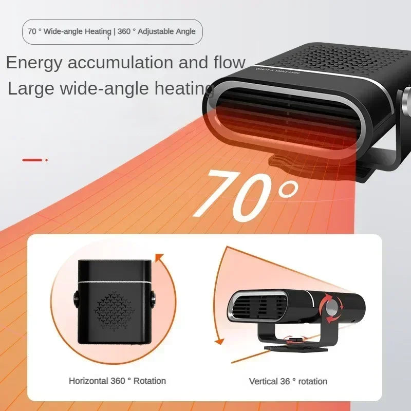 4in1 Car Heater Fan 12V/24V 150W Car Heater Electric Cooling Heating Auto Windshield Defroster Defogging Demister Webasto