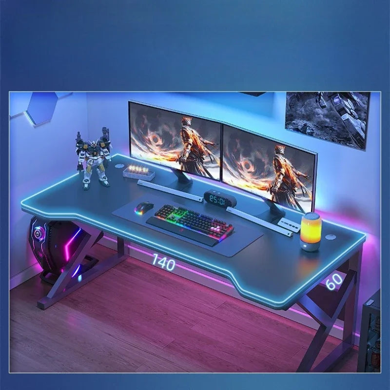 Standing Computer Desk Home Office Gaming Study Laptop Table Steel Frame Escritorios Table Gaming Pc De Oficina Furniture