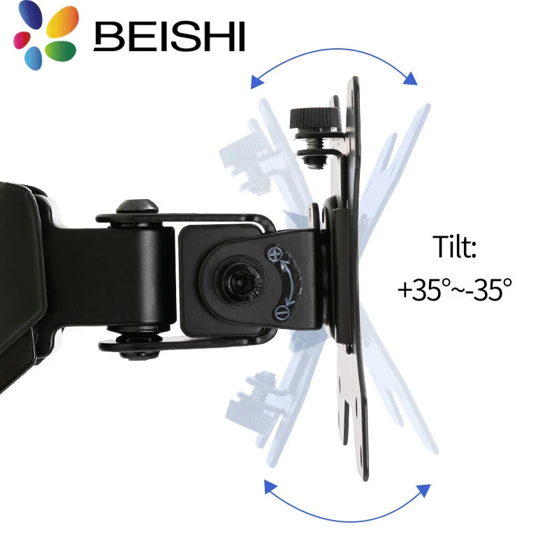 Wall Mount Swivel Tilt Rotation Full Motion Adjustable Articulating for Most 24-45" LED, LCD Monitor Wall Mount VESA 100x100mm