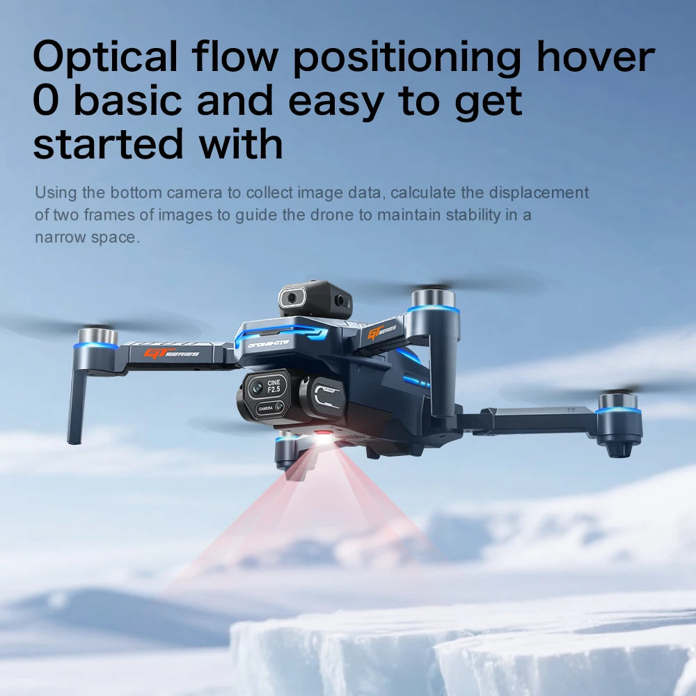 2025 NEW GT8 Pro WIFI FPV Drone Wide Angle HD Camera Intelligent Obstacle Avoidance Quadcopter Height Hold RC Foldable Toys Gift