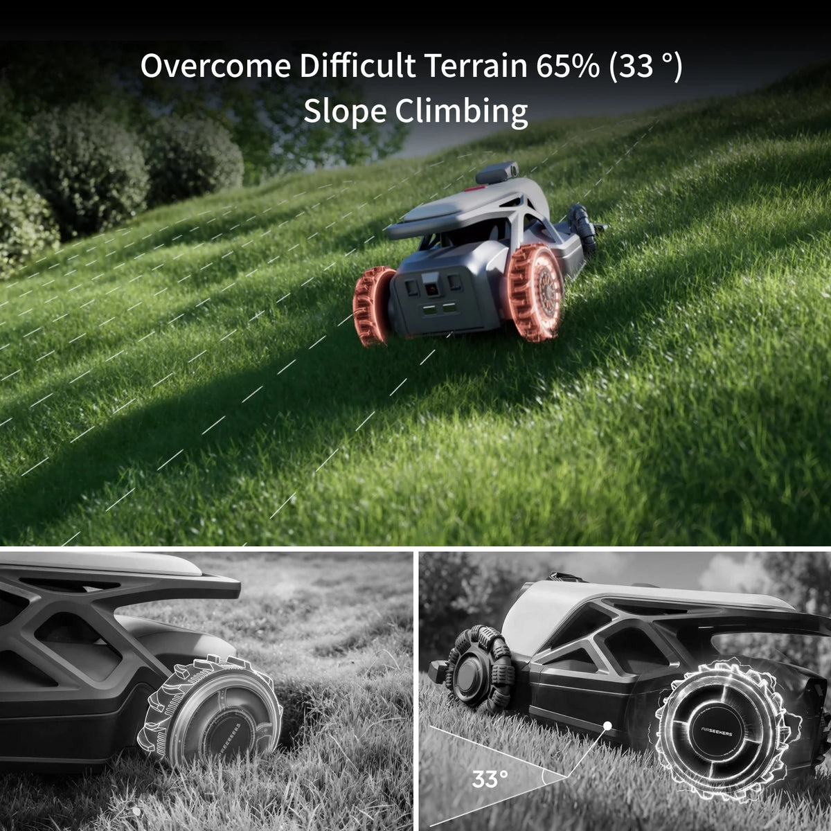 Robotic Lawn Mower – VSLAM Navigation – All-Terrain Chassis | KIMLUD
