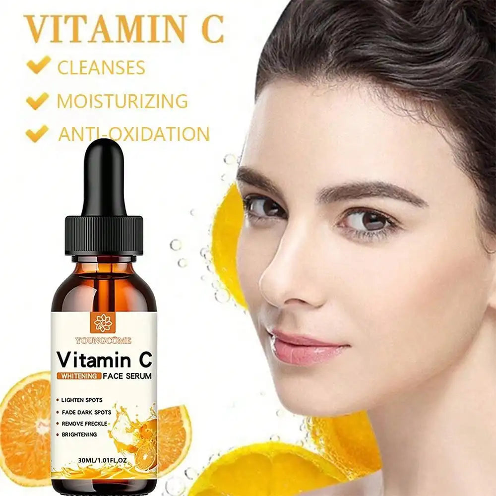 Vitamin C Facial Essence Hyaluronic Acid Brightening Hydration — Citrus Orange | KIMLUD
