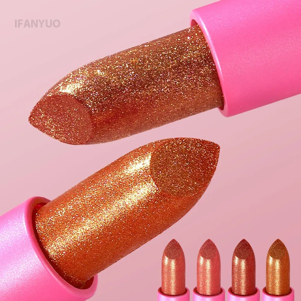 Lipstick – Glitter Waterproof Long-Lasting Finish – KIMLUD