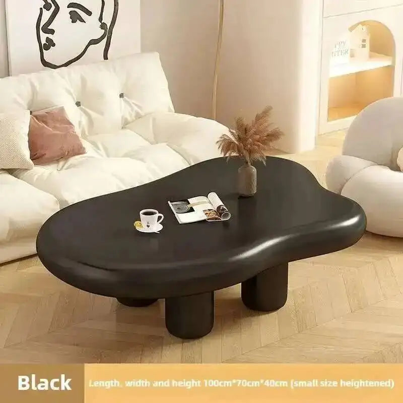 Cream Coffee Table Simple Modern Clouds Tea Tea Table House Lonely Wind Nordic Home Living Room Small Apartment Shaped Furniture