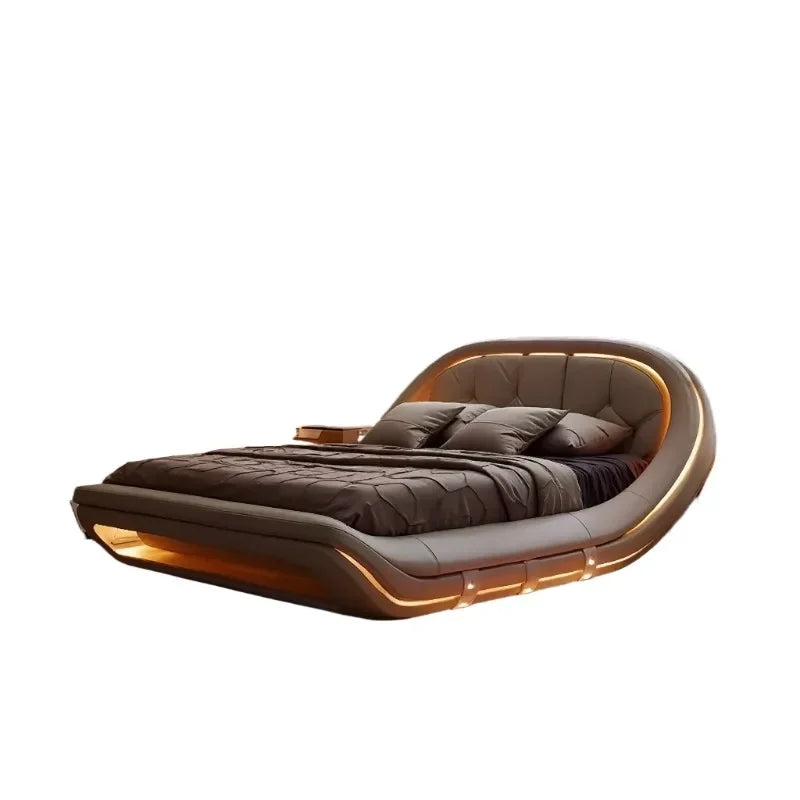 Bed Frame – Luxurious European Style – Fabric | KIMLUD