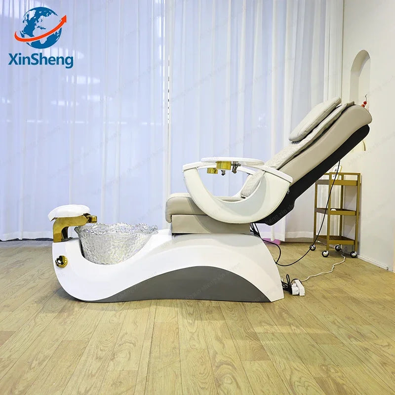 XinSheng Salon Chairs Pedicure Chair SPA Furniture Electric Massage Chair Nail Sofa Bed Couch Couches Foot Bath Foot Soaking