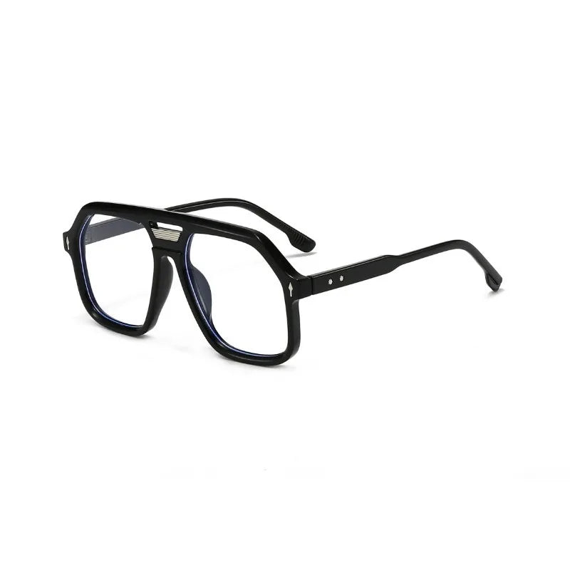Acetate Sunglasses Oversized Vintage Hip Hop Square — Black | KIMLUD