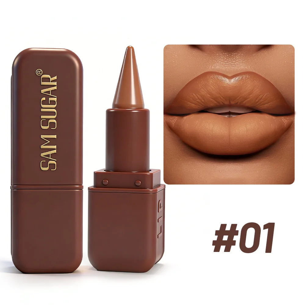 Lipstick – Waterproof Long Lasting Pigment – Lipstick – Chocolate Brown | KIMLUD