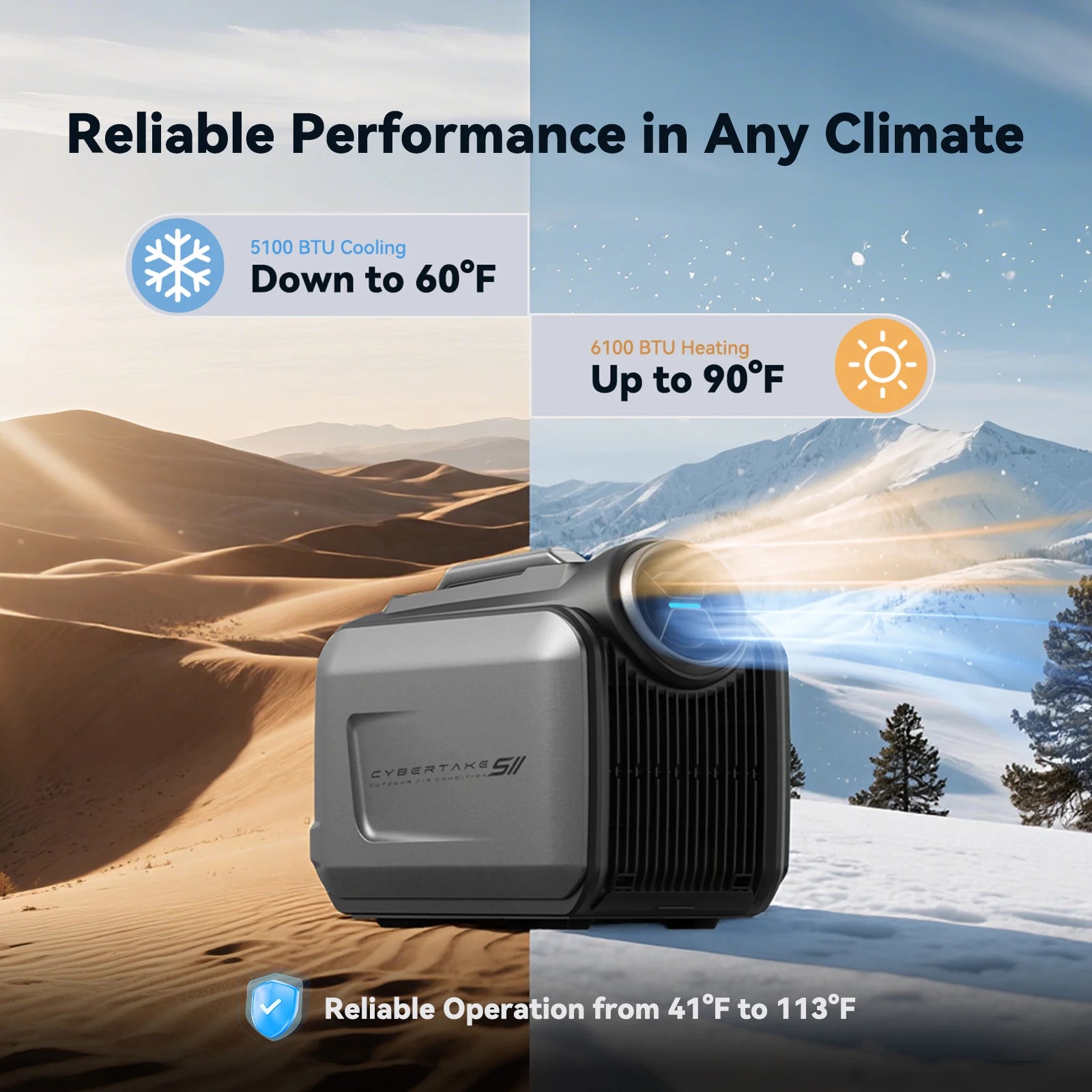 Portable Outdoor Air Conditioner S2 Pro — Black | KIMLUD