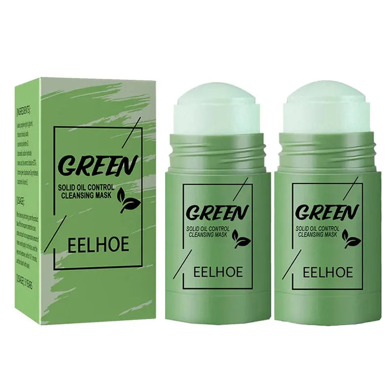 Green Tea Cleansing Solid Face Mask Pore Refining — Green | KIMLUD