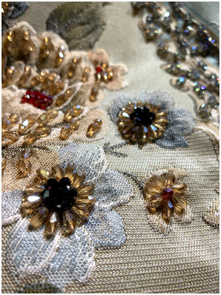 Vintage Embroidery Heavy Rhinestone Trench Coat for Women 2024 Spring Autumn New Fashion Luxury Long Sleeve Elegant Loose Coats