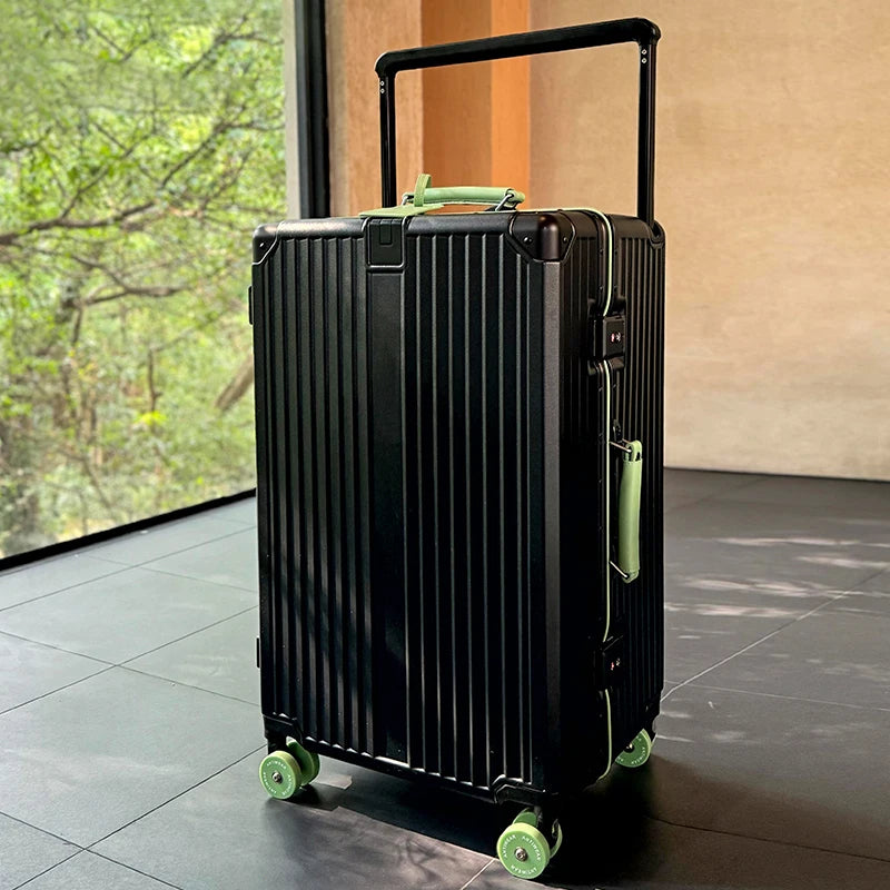Women's Wide-Tube Telescopic Handle Luggage 2025 New Style 20-inch Carry-On Suitcase