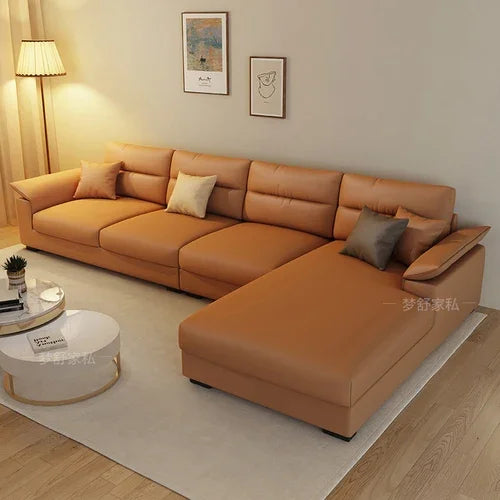 Nordic Waterproof Lounger Sofa Modern Minimalist — Ivory | KIMLUD