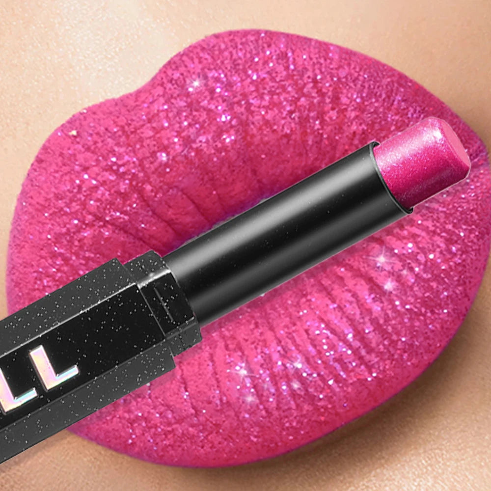 Lipstick – Long-Lasting Waterproof – Metallic Pearl | KIMLUD