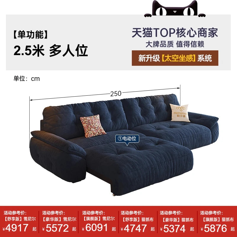 Minimalist Modern Sofa Foldable — Charcoal | KIMLUD