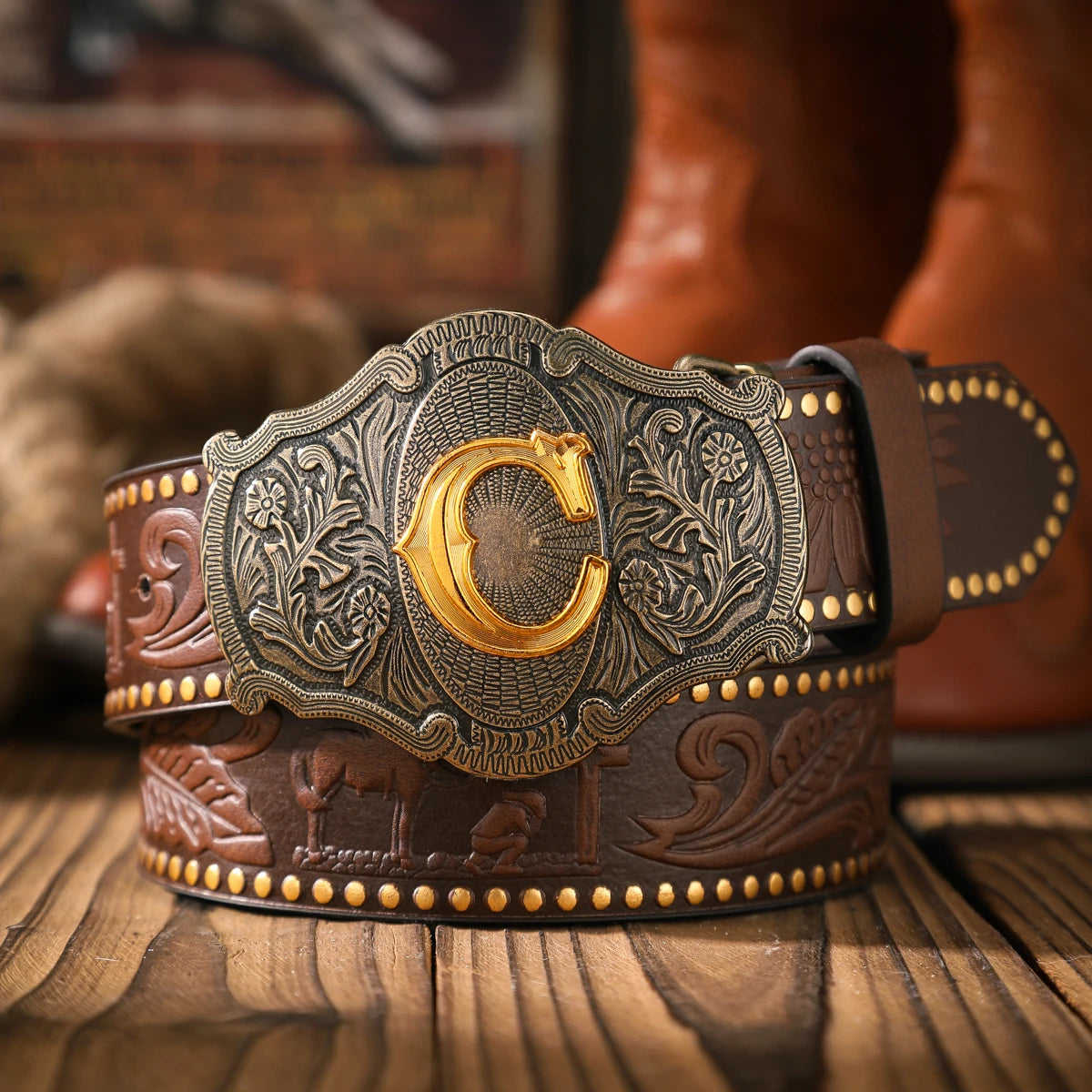 Casual Retro PU Belt With Metal Buckle — Black | KIMLUD