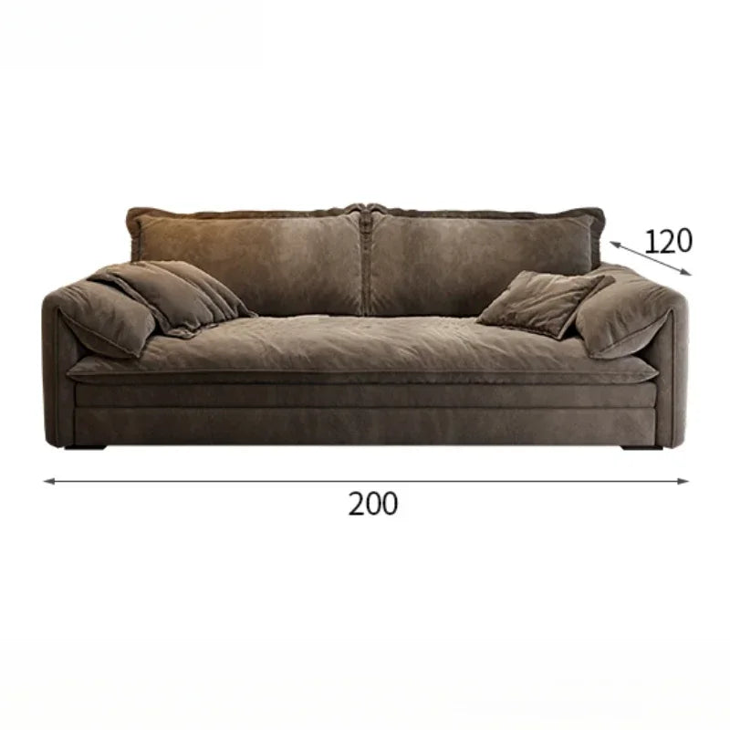 Italian Minimalist Living Room Sofas Modern Simple Straight High Quality Sofa Luxury Design Muebles Chinese Style Furniture