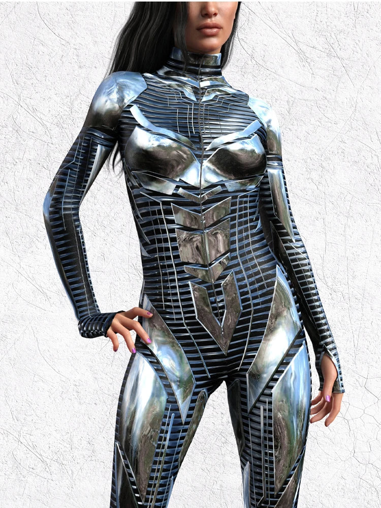 Cosplay Leotard – Cyberpunk Theme – Elastane | KIMLUD