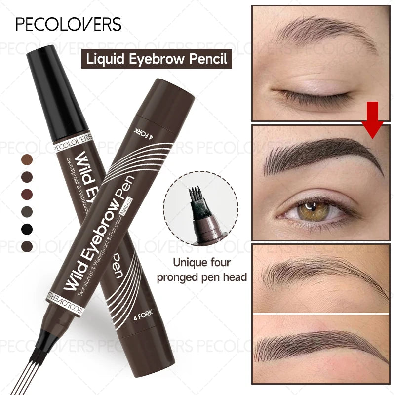 Eyebrow Pen – Long-Lasting Waterproof – Brow Pencil – Brown | KIMLUD