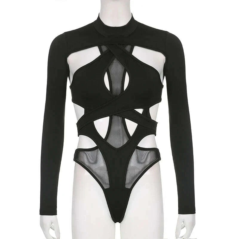 combhasaki-womens-y2k-goth-backless-hollowed-jumpsuit-slim-long-sleeve-high-neck-sheer-mesh-irregular-cutout-bodysuit-partywearkimludkimlud-35578205