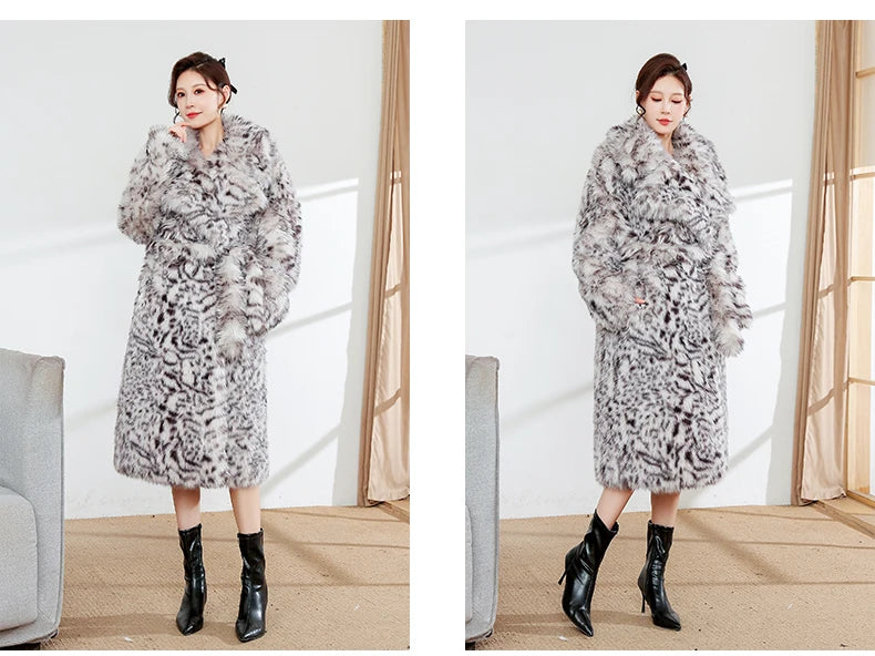 Nerazzurri Winter Long Oversized Colorful Multicolored Thick Warm Soft Fluffy Faux Fur Coat Women Sashes European Fashion 2023