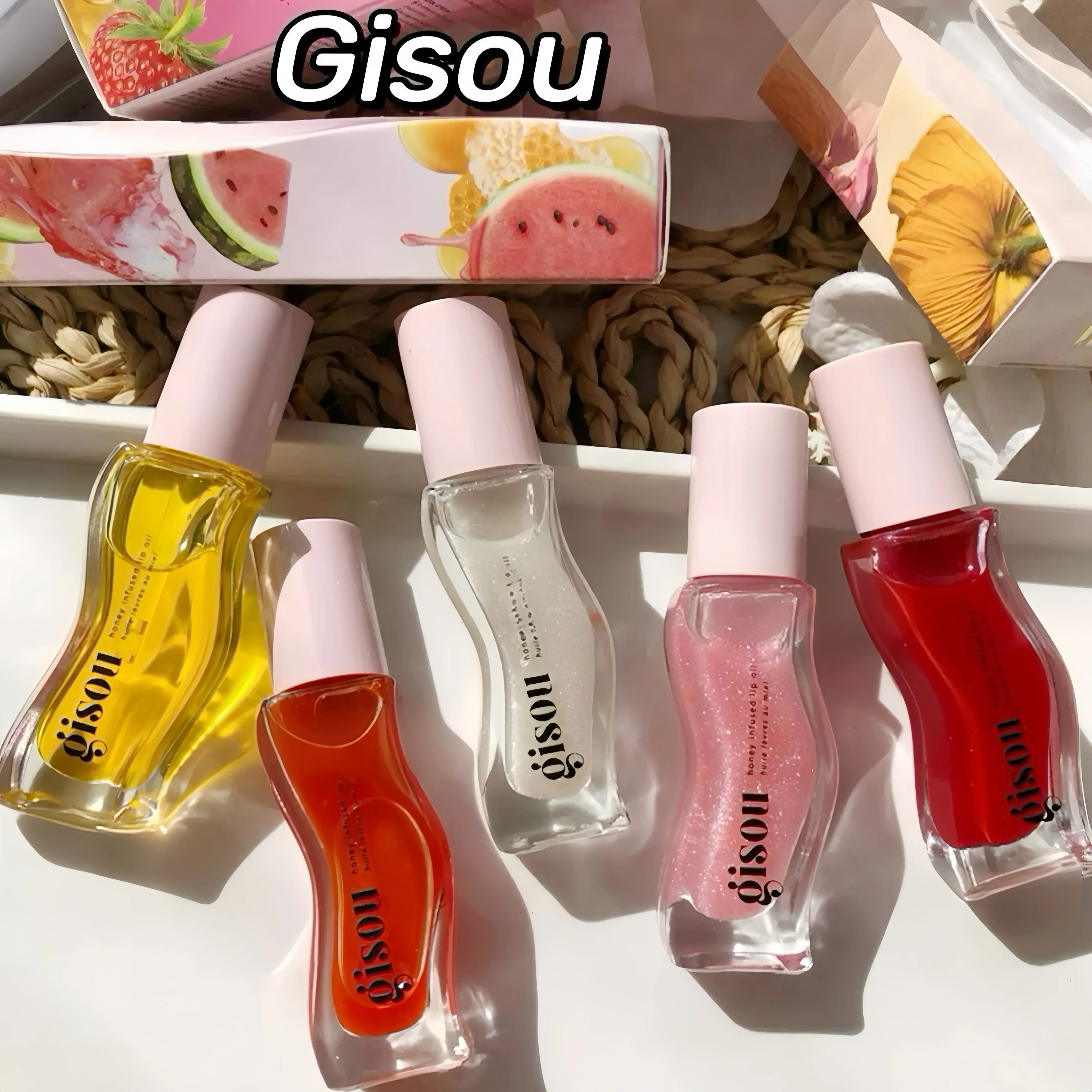 Gisou INS Popular Moisturizing Lip Balm Original Lip Oil Care The Lips Benetitnt For Lips Plumping Exfoliating Plumping Gloss
