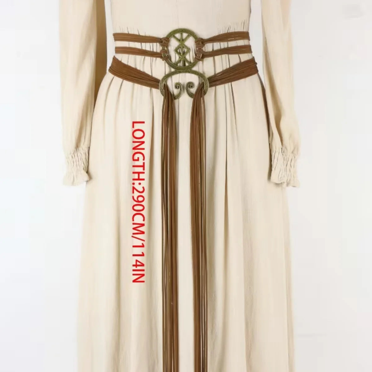 Belt – Nordic Witch Style Knotted Rope Waist Belt – PU | KIMLUD