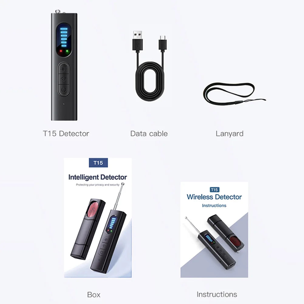 KIMLUD, Hidden Camera Detector for Hidden Camera T15 Anti Spy Detector Professional GPS Wiretapping Search Devices Security Protection, KIMLUD Womens Clothes