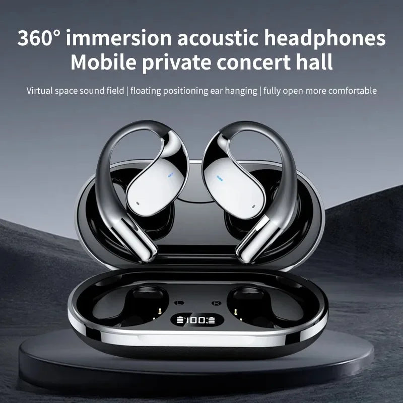 Wireless Translation Earbuds HiFi Bass ENC Noise Reduction — Black | KIMLUD