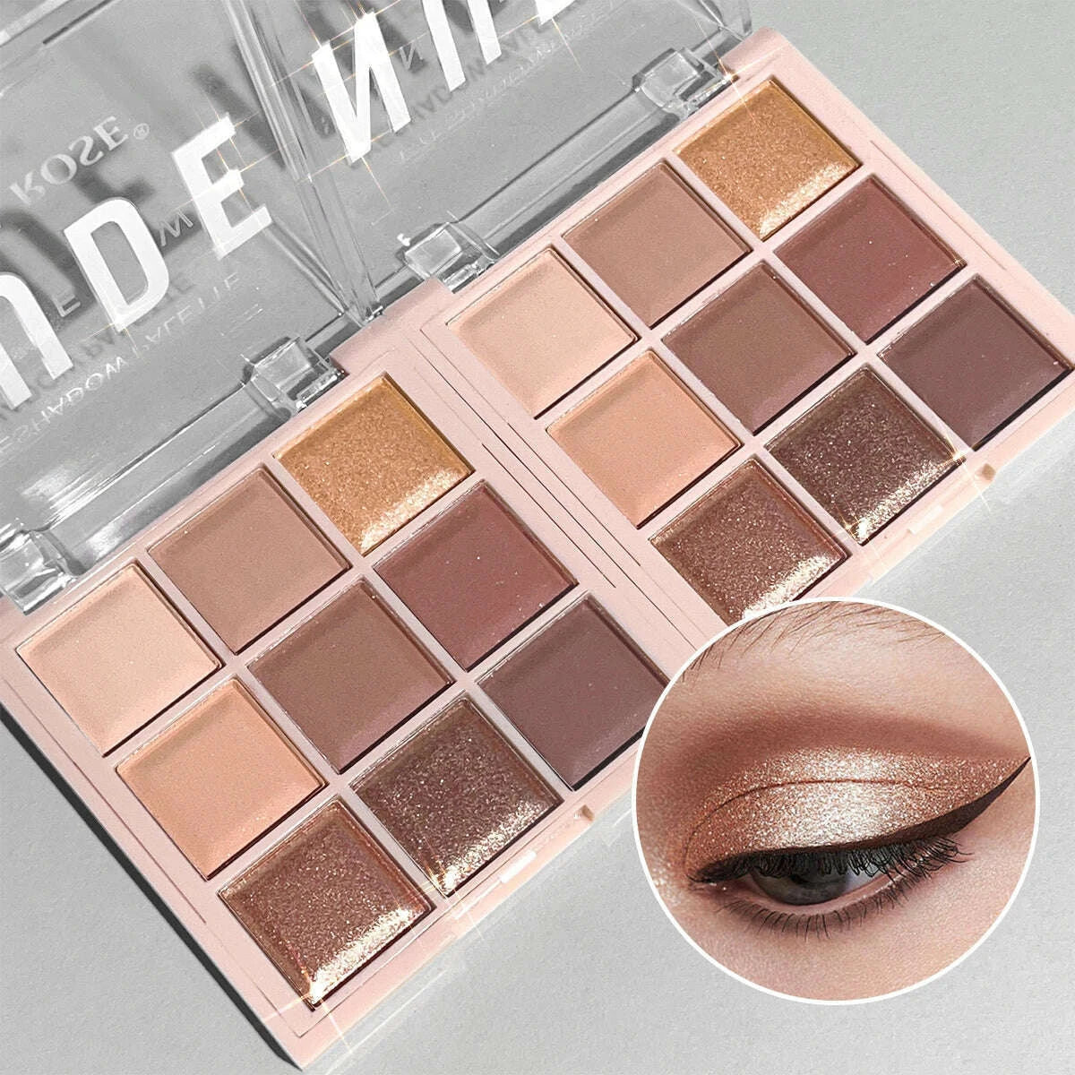 9-color-eyeshadow-palette-with-fine-glitter-shimmer-matte-milk-tea-shades-mini-daily-use-student-friendly-makeup-kimlud-kimlud-33922074